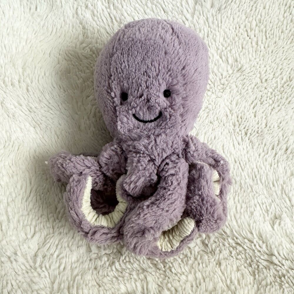 Jellycat London Little Small Maya Octopus Purple 5” Stuffed Animal Toy